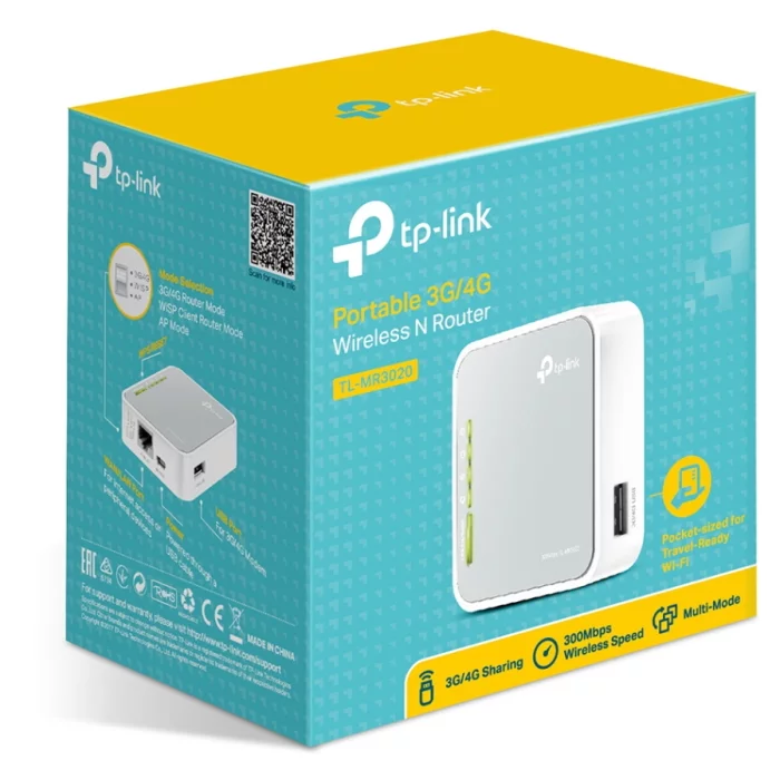 Изображение tl-mr3020 Картинка Роутер TP-Link TL-MR3020 (TL-MR3020)