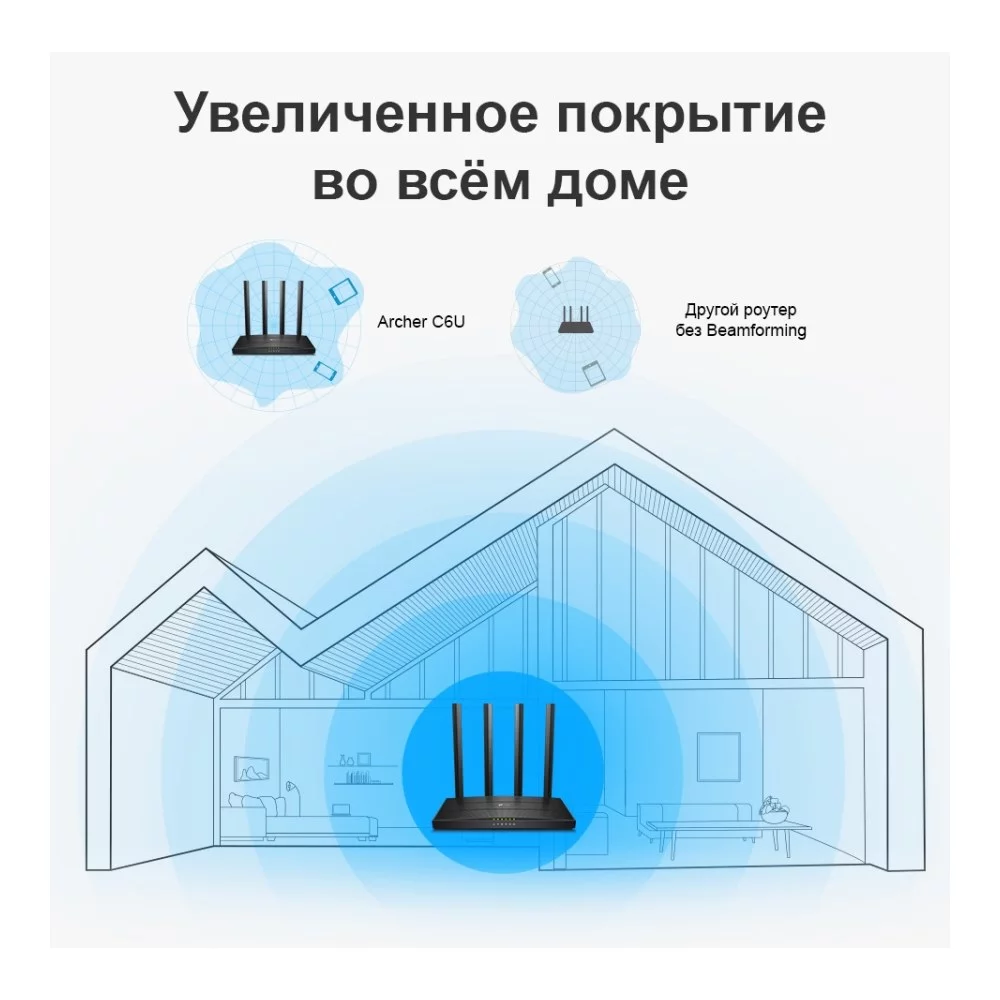 Изображение archer-c6u Картинка Роутер TP-Link Archer C6U (ARCHER C6U)