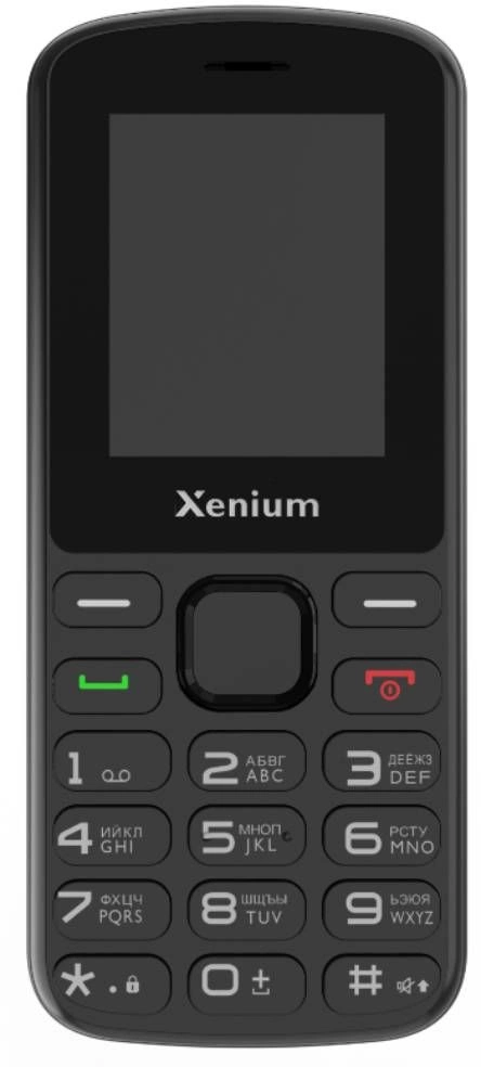 Мобильный телефон XENIUM X170 черный моноблок 2Sim 1.77" 128x160 Nucleus 0.3Mpix GSM900/ 1800 MP3 FM microSD max32Gb (CTX170BK/00)