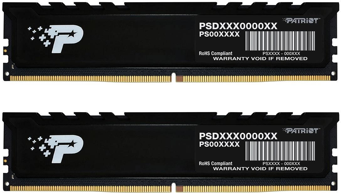 Память DDR5 2x16GB 5600MHz Patriot PSP532G5600KH1 Signature Premium RTL PC5-44800 CL46 DIMM 288-pin 1.1В kit single rank с радиатором Ret