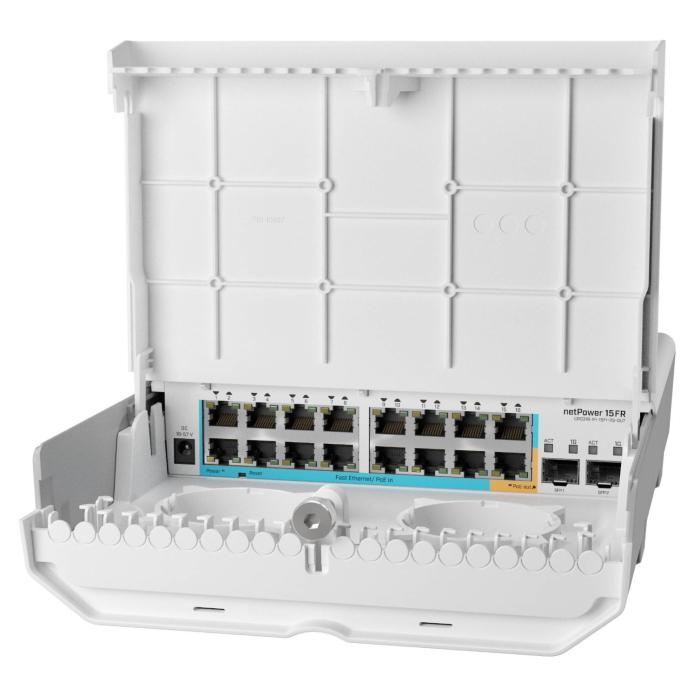 Картинка Коммутатор уличный MikroTik netPower 15FR (CRS318-1FI-15FR-2S-OUT) 