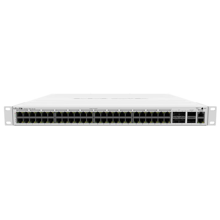 Картинка Коммутатор MikroTik Cloud Router 354-48P-4S+2Q+RM 48x 10/100/1000 PoE (CRS354-48P-4S+2Q+RM) 