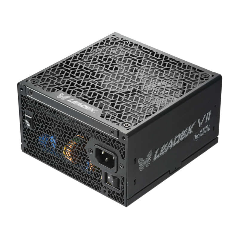 Super Flower Power Supply Leadex VII, 850W, ATX 3.0, 140mm, 12xSATA, 3xPCI-E(6+2), 1x12VHPWR, APFC, 80+ GOLD, Full Modular (SF-850F14XG)