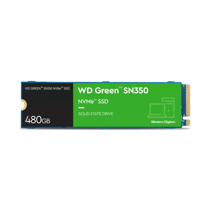 Твердотельный накопитель SSD 480GB Western Digital Green SN350 M2.2280 TLC NVMe (WDS480G2G0C)