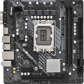 ASROCK H610M-HVS, LGA1700, H610, 2*DDR4, 4*SATA, 2*USB 3.2, 4*USB 2.0, 1*PCIx16, 1*PCIx1, D-Sub+HDMI, mATX