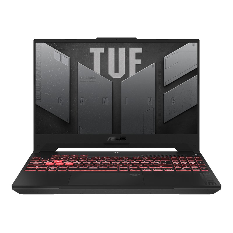 Ноутбук Asus TUF Gaming A15 FA507UV-LP027 Ryzen 9 8945H 16Gb SSD512Gb NVIDIA GeForce RTX4060 8Gb 15.6" IPS FHD (1920x1080) noOS grey WiFi BT Cam (90NR0I25-M001D0)