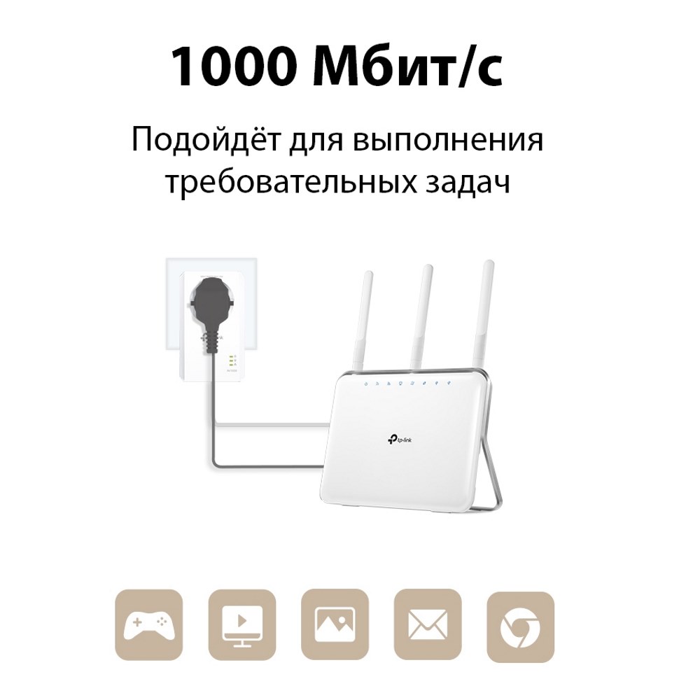 Картинка Адаптеры TP-Link Powerline TL-PA7017P KIT (TL-PA7017P KIT) 