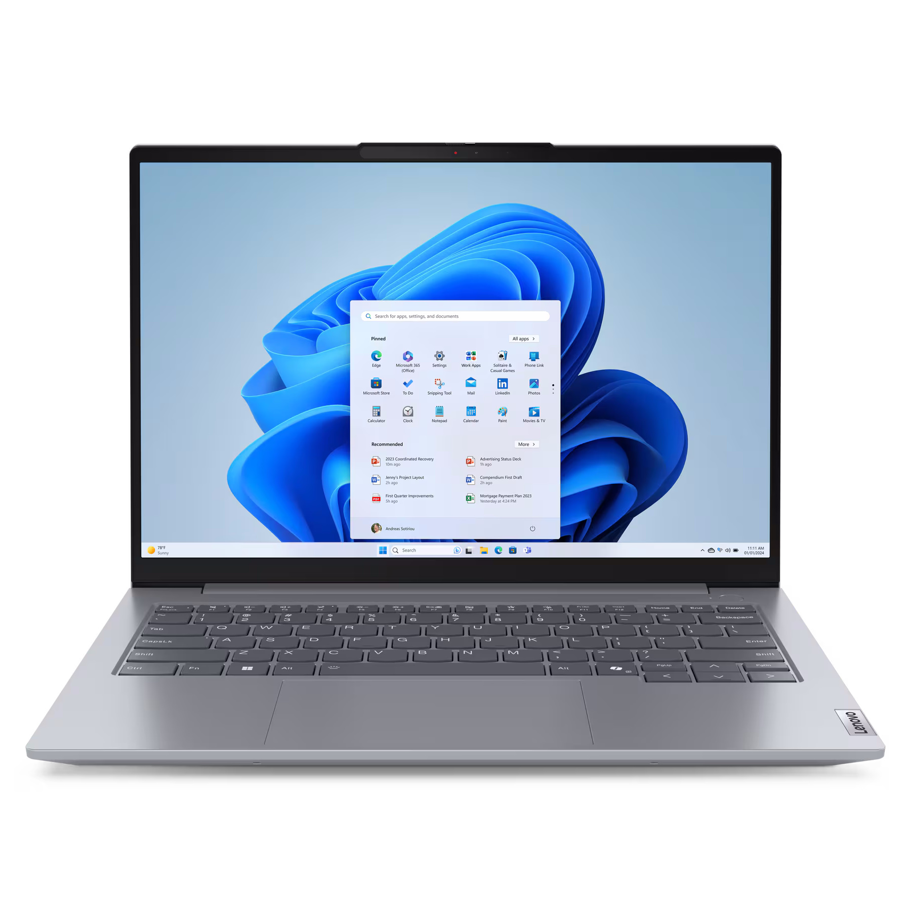 Ноутбук Lenovo ThinkBook 14 G7 IML [21MR00ECGQ] Ultra 5 125H/ 16Gb/ 512Gb SSD/ 14.0 WUXGA IPS 300nits/ Backlit/ FHD/ FPR/ NoOS + Bag