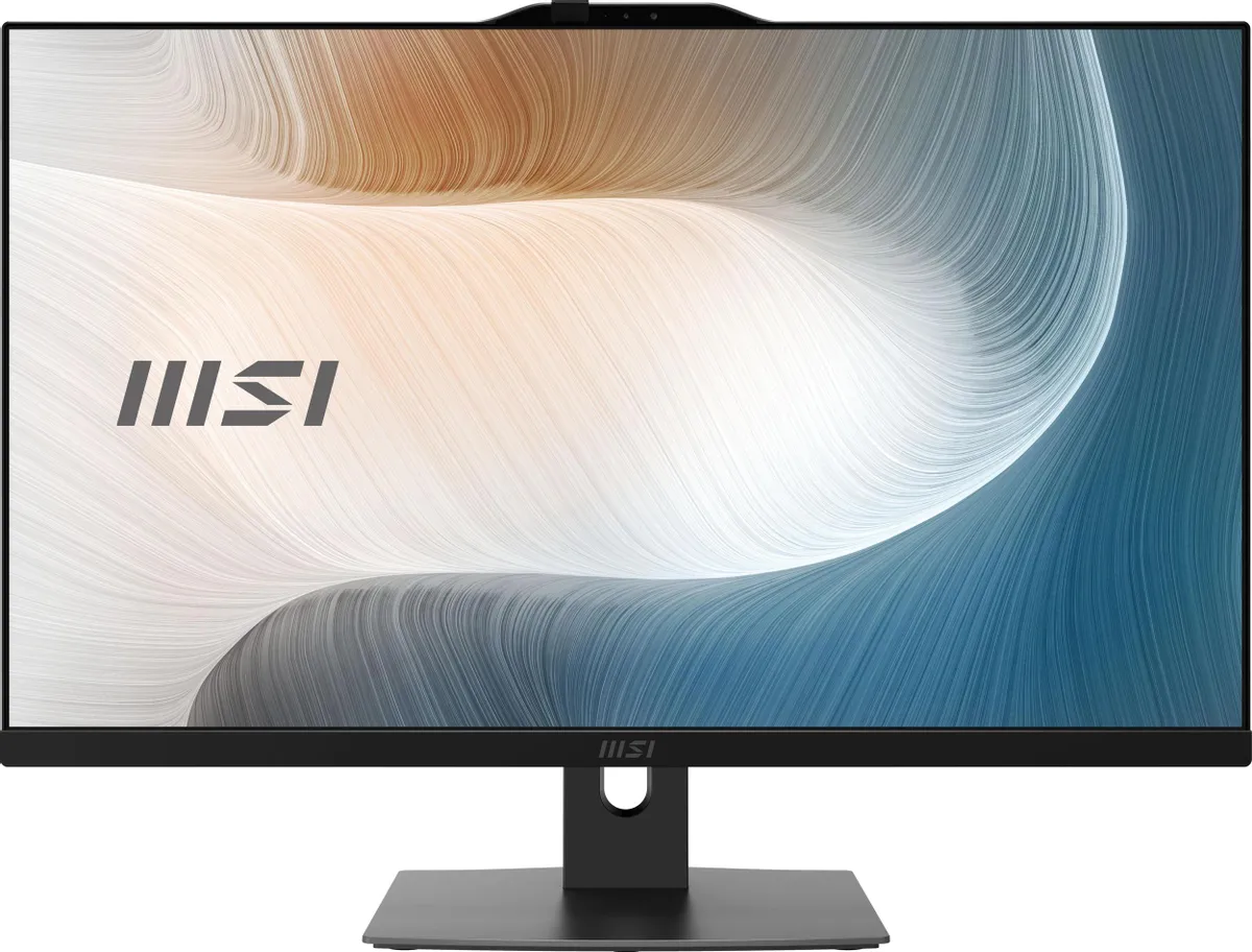 Моноблок MSI Modern AM272P 1M AiO 27" FHD IPS AG, Core i3-100U, 8GB DDR5(1x8GB),512GB SSD, WiFi, BT, WirelessKB&mouse, NoOS, Black (9S6-AF8231-1033)