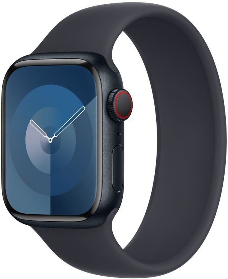 Смарт-часы Apple Watch Series 9 A2978 41мм OLED корп.темная ночь Solo Loop рем.темная ночь разм.брасл.:130-200мм (MR9L3LL/ A/ MT9L3AM/ A) (MR9L3LL/A/MT9L3AM/A)