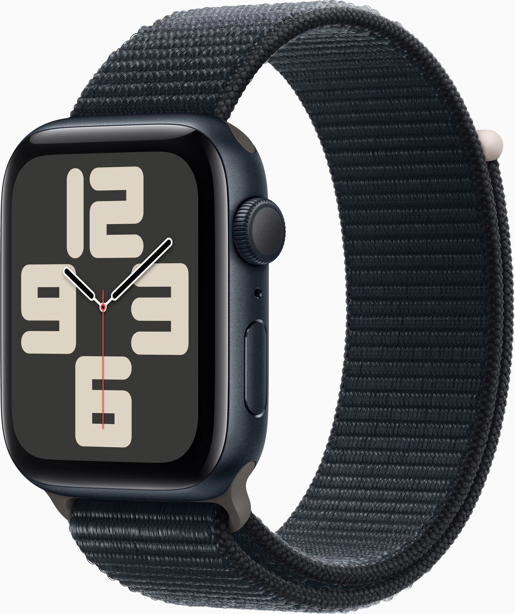 Смарт-часы Apple Watch SE 2023 A2723 44мм OLED корп.темная ночь Sport Loop рем.темная ночь разм.брасл.:O/ S (MREA3ZP/ A) (MREA3ZP/A)