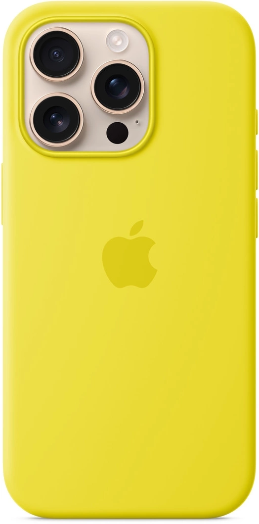 Чехол (клип-кейс) Apple для Apple iPhone 16 Pro Silicone Case with MagSafe желтый Star Fruit (MYYQ3ZM/ A) (MYYQ3ZM/A)