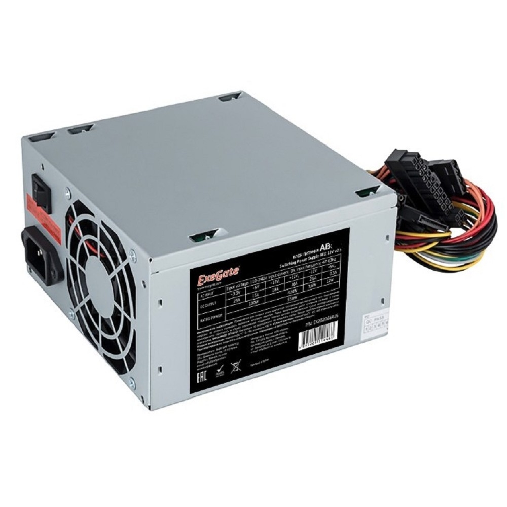 Блок питания ATX 650W 24PIN FAN 3SATA EX292143RUS EXEGATE