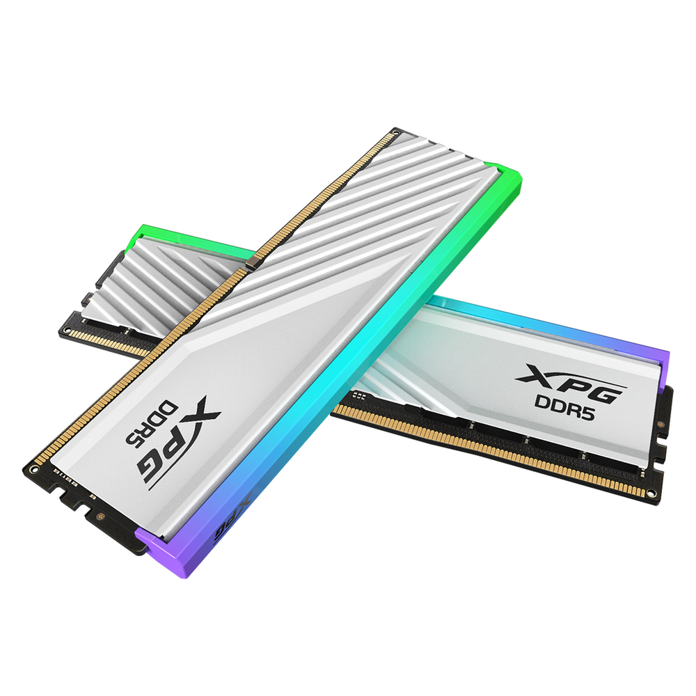 Модуль памяти ADATA 32GB DDR5 RGB 6000 (PC5 48000) DIMM XPG Lancer Blade RGB white kit 2*16, 1.35V, CL34 (AX5U6000C3416G-DTLABRWH)