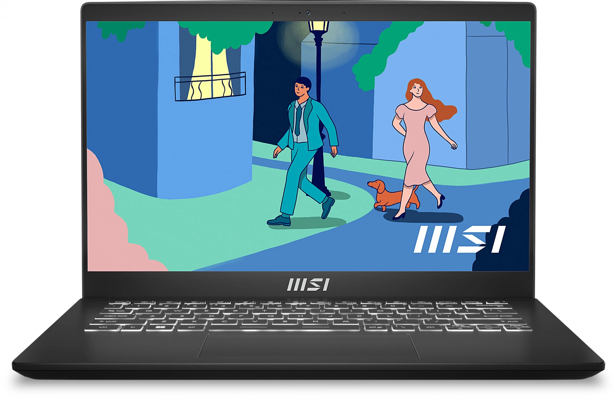 Ноутбук MSI Modern 14 C7M-250XRU Ryzen 5 7530U 16Gb SSD512Gb AMD Radeon 14" IPS FHD (1920x1080) Free DOS black WiFi BT Cam (9S7-14JK12-250)