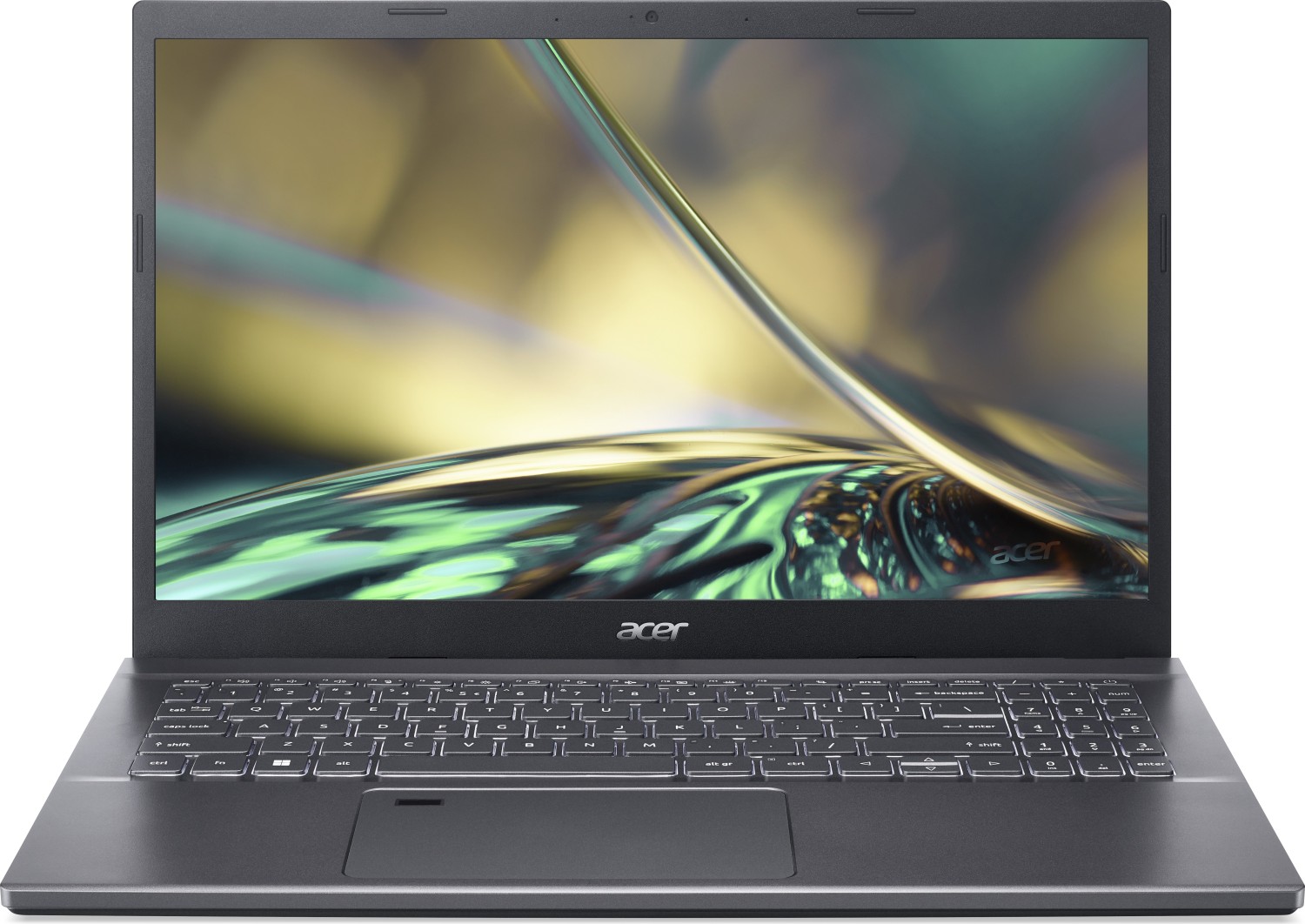 Ноутбук/ Acer Aspire 5 A515-57-771A 15.6"(1920x1080 (матовый) IPS)/Intel Core i7 12650H(2.3Ghz)/16384Mb/256PCISSDGb/noDVD/Int:UMA/Cam/BT/WiFi/50WHr/war 1y/1.76kg/Grey/noOS (NX.KN3CD.00H)