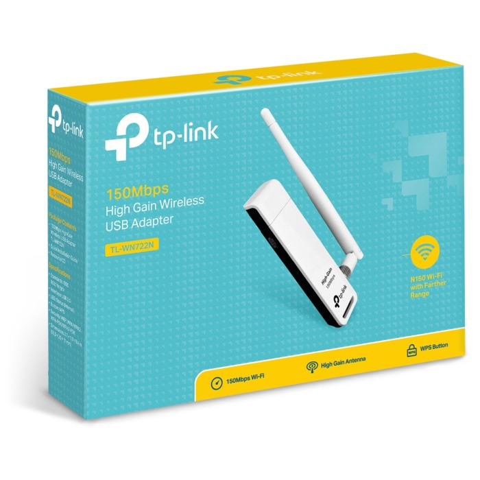 Картинка Адаптер Wi-Fi TP-Link TL-WN722N (TL-WN722N) 