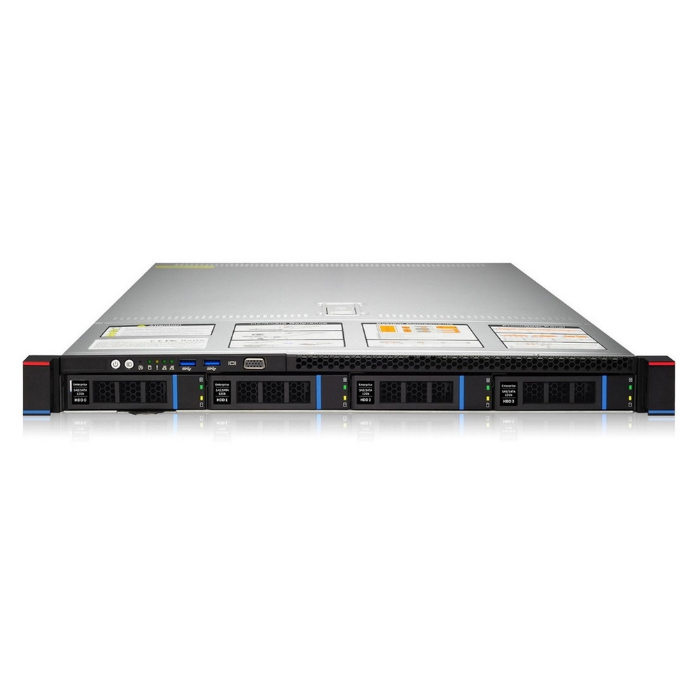 Intel dual socket 32 DIMM, 1U 4-bay - w/ 2* 550W CRPS modules + 10GbE dual SFP+ ports (Intel 82599ES) (SL101-D04R-G3)