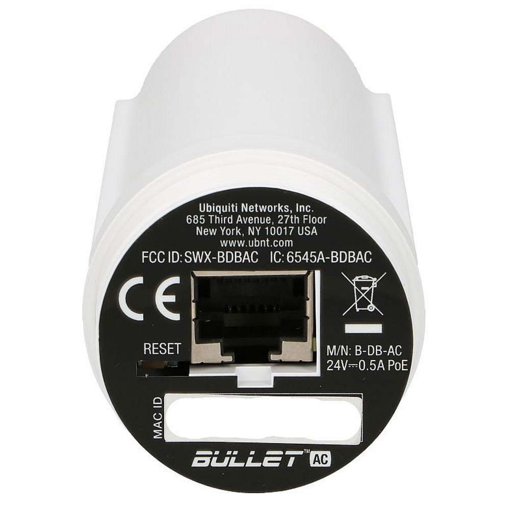 Картинка Точка доступа Ubiquiti Bullet AC (B-DB-AC) 