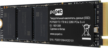 Накопитель SSD PC Pet PCIe 3.0 x4 1TB PCPS001T3 M.2 2280 OEM