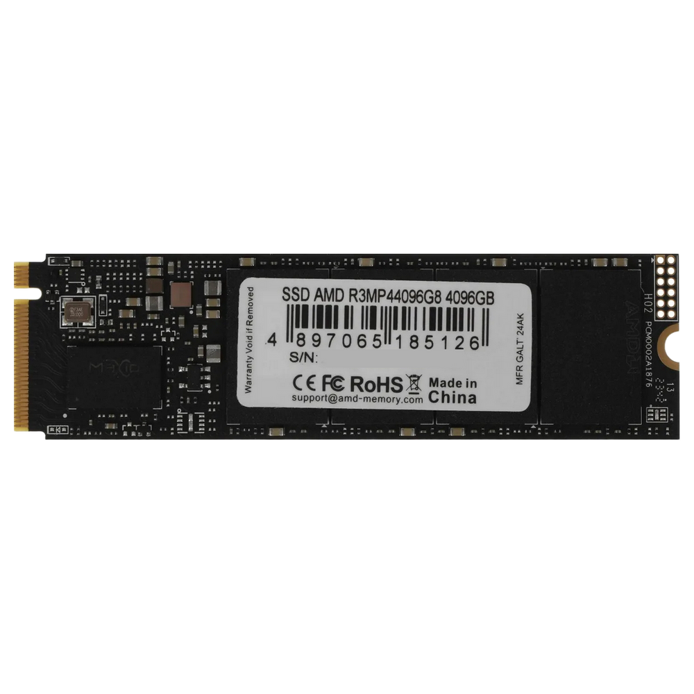 Накопитель SSD AMD PCIe 4.0 x4 4TB R3MP44096G8 Radeon M.2 2280