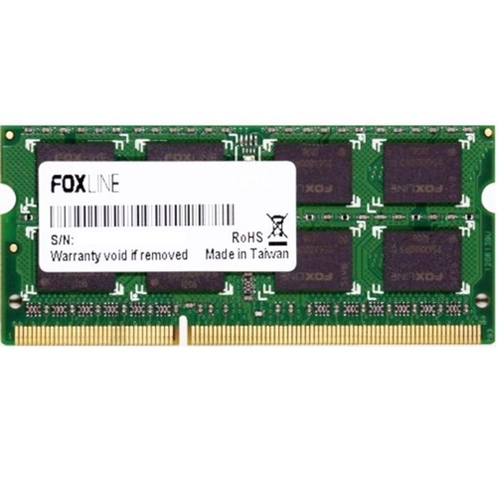 Модуль памяти Foxline DDR3, SODIMM, 8GB, 1600MHz, PC3L-12800 Mb/ s, CL11, 1.35V (FL1600D3S11-8G)