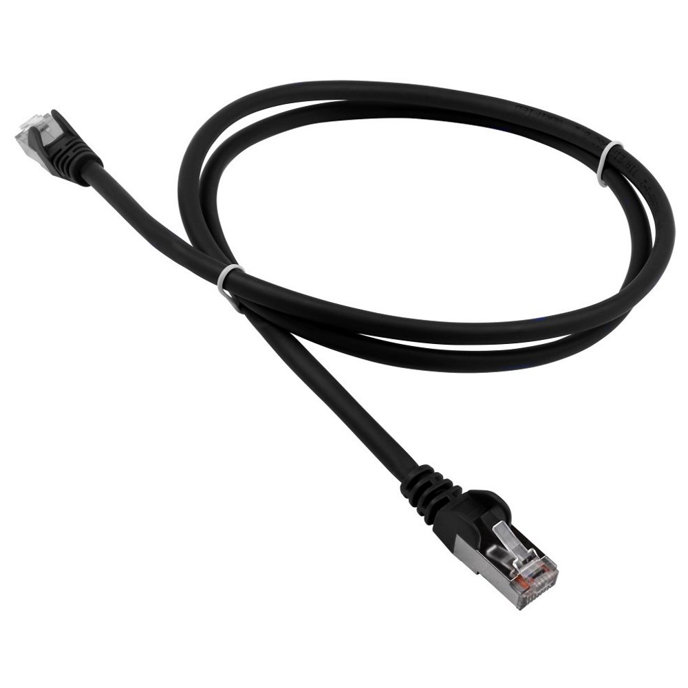 Картинка Патч-корд LANMASTER RJ-45 3 м (LAN-PC45/S5E-3.0-BK) 