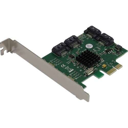 ORIENT M9215S PCI-Ex v2.0, SATA3.0 6Gb/ s, 4int port, поддержка HDD до 8TB, Marvell 88SE9215 chipset