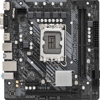 ASROCK H610M-HDV, LGA1700, H610, 2*DDR4, 4*SATA, 2*USB 3.2, 4*USB 2.0, 1*PCIx16, 1*PCIx1, D-Sub+HDMI+DP, mATX