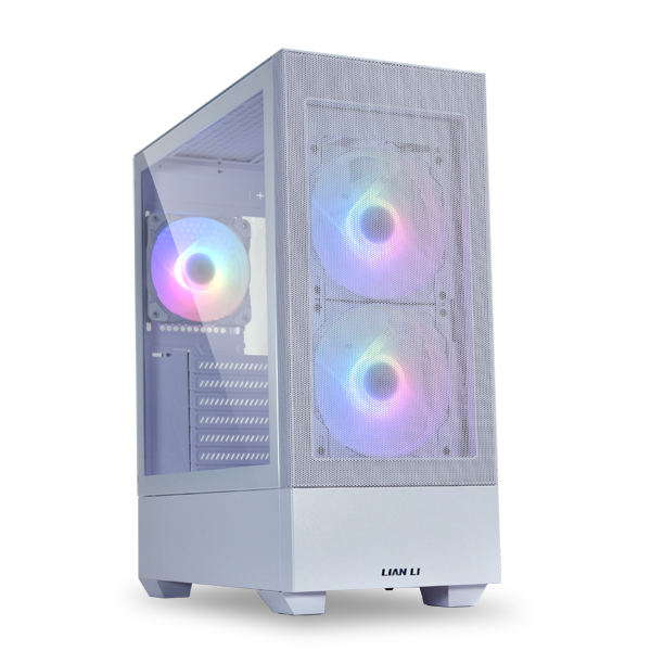 LIAN LI Lancool 205M Mesh White, Medium Case: Micro ATX/ Mini-ITX, 2xUSB 3.0, 2xAudio, Included Fans: 2x140mm ARGB PWM (G99.OE744MS.10)