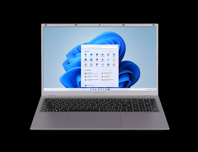 IRBIS 17NBP4502 17.3" FHD (1920x1080) IPS 300cd,Core i7-1255U,16Gb DDR4-3200(1),1Tb SSD,Wi-Fi 6+BT 5,5800mAh,Kbd Backlit,FPS,TPM 2.0,2.2kg,Grey,1y warranty,Win11Pro