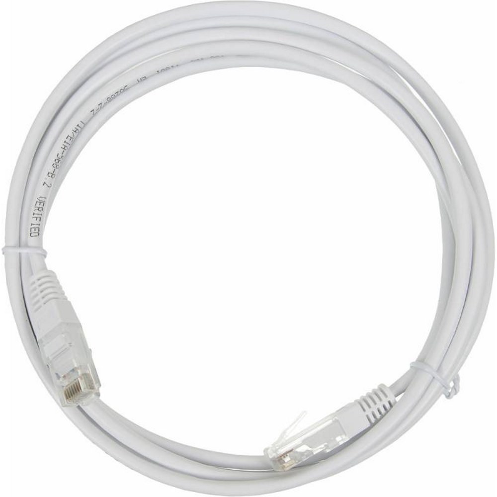 Картинка Патч-корд Lanmaster RJ-45 2 м (TWT-45-45-2.0-WH) 