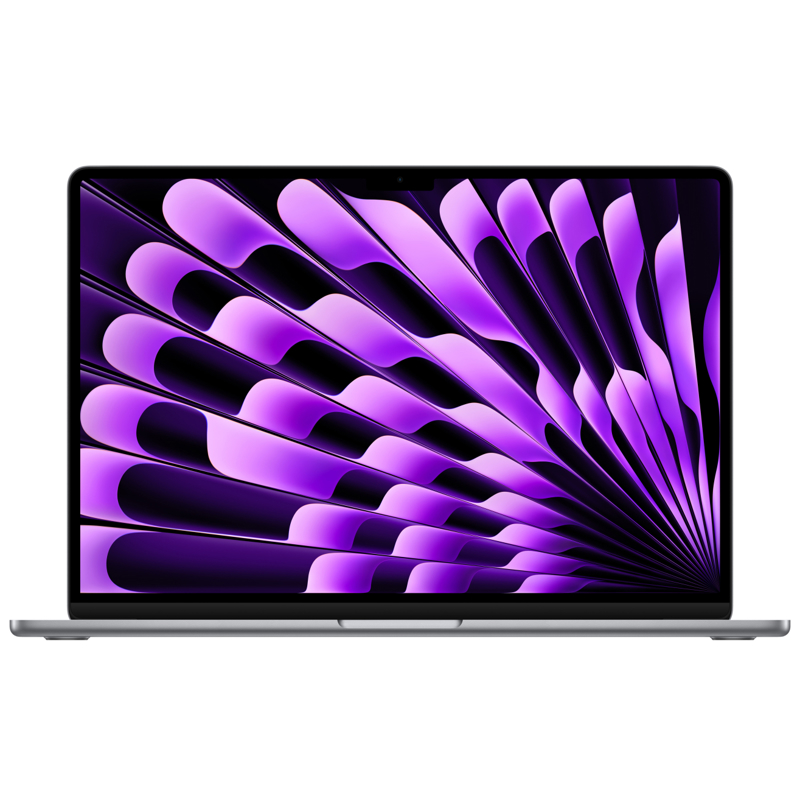 Ноутбук Apple/ 15-inch MacBook Air: Apple M3 with 8-core CPU, 10-core GPU/ 8GB/ 256GB SSD - Space Gray/ RU (Z1BP000BK)