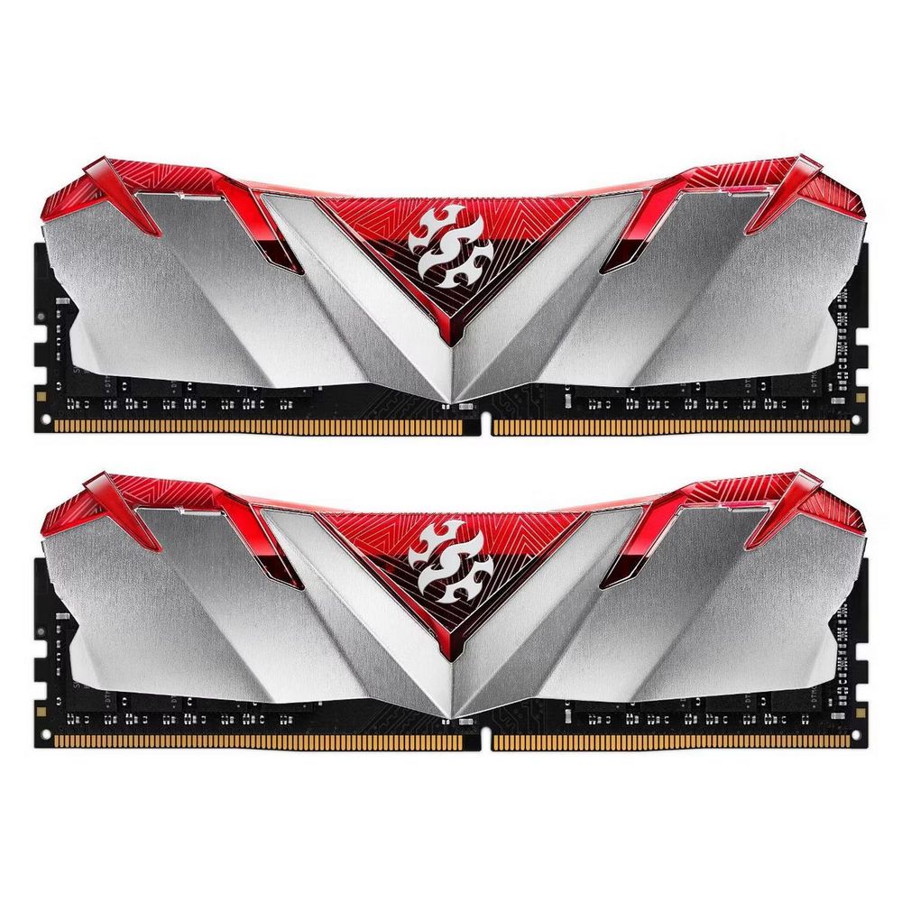 Модуль памяти ADATA 16GB (2 x 8Gb) DDR4 UDIMM, XPG GAMMIX D30, 3200MHz CL16-20-20, 1.35V, Красный Радиатор (AX4U32008G16A-DR30)