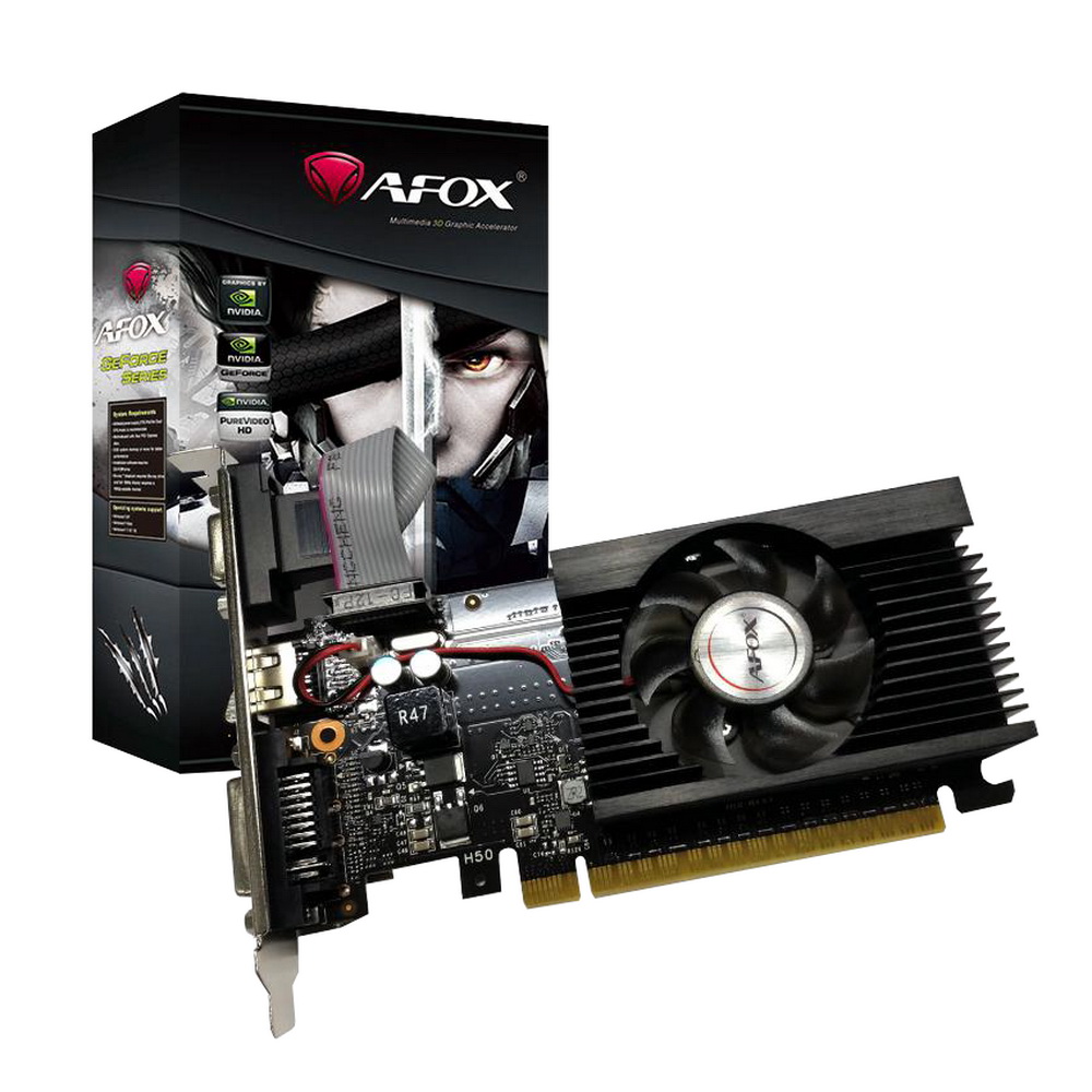 Видеокарта AfoxGT710 1G DDR3 64BIT, LP Single Fan , RTL (GT710 1G DDR3 64BIT, LP Single Fan) RTL (AF710-1024D3L5-V3)