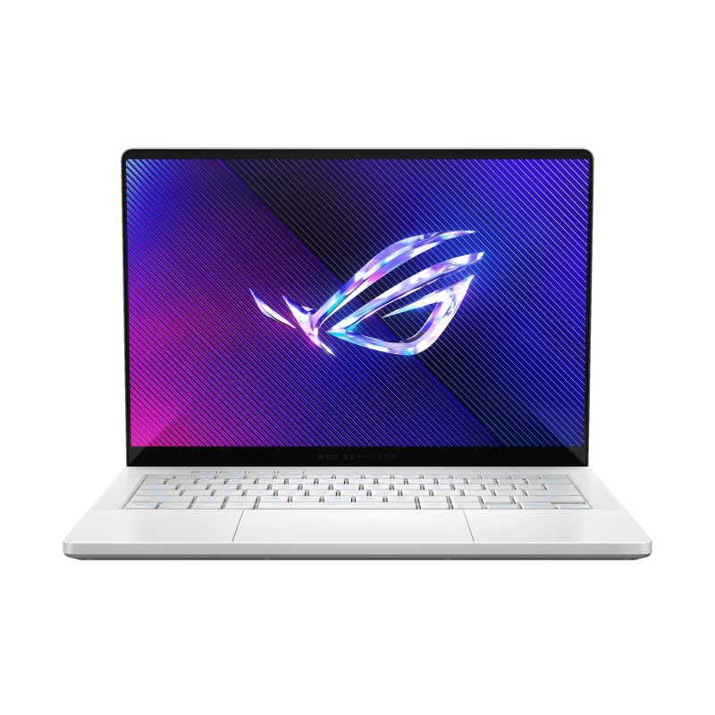 Ноутбук/ ASUS ROG Zephyrus G14 GA403UU-QS080 14"(2880x1800 OLED 120Hz)/ AMD Ryzen 7 8845HS(3.8Ghz)/ 16384Mb/ 1024PCISSDGb/ noDVD/ Ext:nVidia GeForce RTX4050(6144Mb)/ Cam/ BT/ WiFi/ 73WHr/ war 1y/ 1.5kg/ Platinum (90NR0HZ2-M003V0)