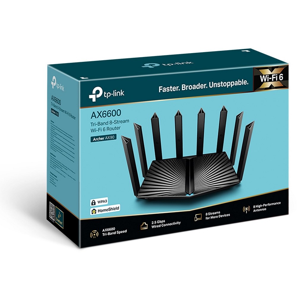 Картинка Роутер TP-Link Archer AX90 (ARCHER AX90) 