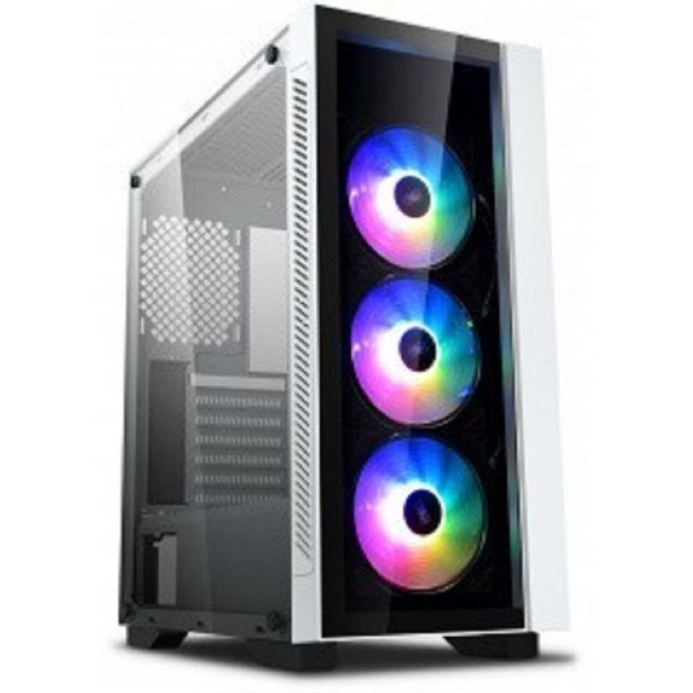 Deepcool MATREXX 55 V3 ADD-RGB WH 3F ATX, RGB ATX, RGB strip, Стекл. фронтальная и боковая панели, 3RGB fans,Без БП (DP-ATX-MATREXX55V3-AR-WH-3F)