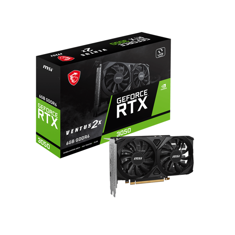 Видеокарта/ GeForce RTX 3050 VENTUS 2X 6G