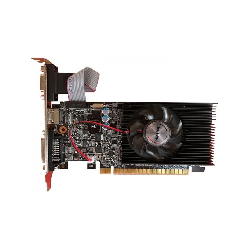 Видеокарта/ VGA AFOX NVIDIA Geforce G210 LP 1GB, DDR2/64-bit, PCIe 2.0, 1xDVI-I, 1xHDMIx 1xD-Sub, 1-slot (AF210-1024D2LG2-V7)