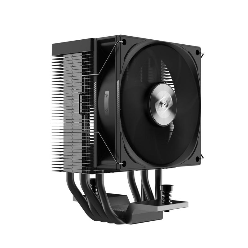 Вентилятор PCCooler Кулер PCCooler R400 S115X/ 1200/ 1700/ AM4/ AM5 (TDP 180W, 90mm Non LED Fan, 4 тепловые трубки 6мм, 650-2200RPM, 28,3dBa)