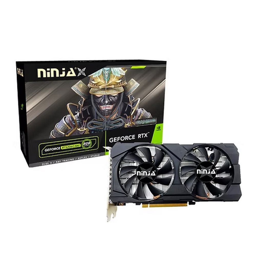 Видеокарта Ninja (Sinotex) RTX2060 SUPER 8GB GDDR6 256bit DVI DP HDMI 2FAN RTL (NK206SG86F)