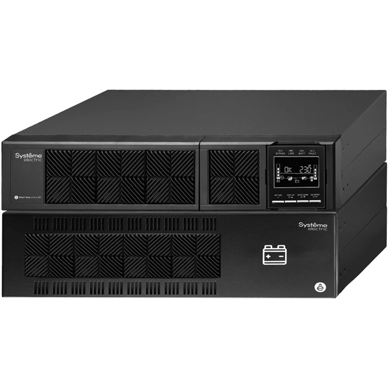 Systeme Electriс Smart-Save Online SRV, 6000VA/ 5400W, On-Line, Extended-run, Rack 5U(Tower convertible), LCD, Out: Hardwire, SNMP Intelligent Slot, USB, RS-232 (SRVSE6KRTXLI5U)