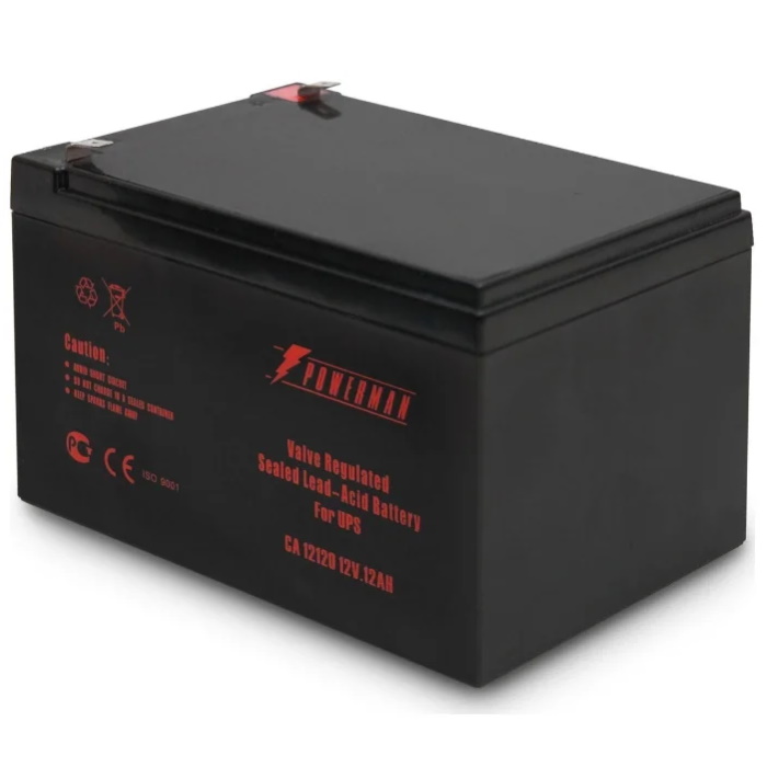 Аккумуляторная батарея POWERMAN CA12120/ UPS 12 В/ 12 Ач, F2, AGM (POWERMAN BATTERY 12V/12AH)