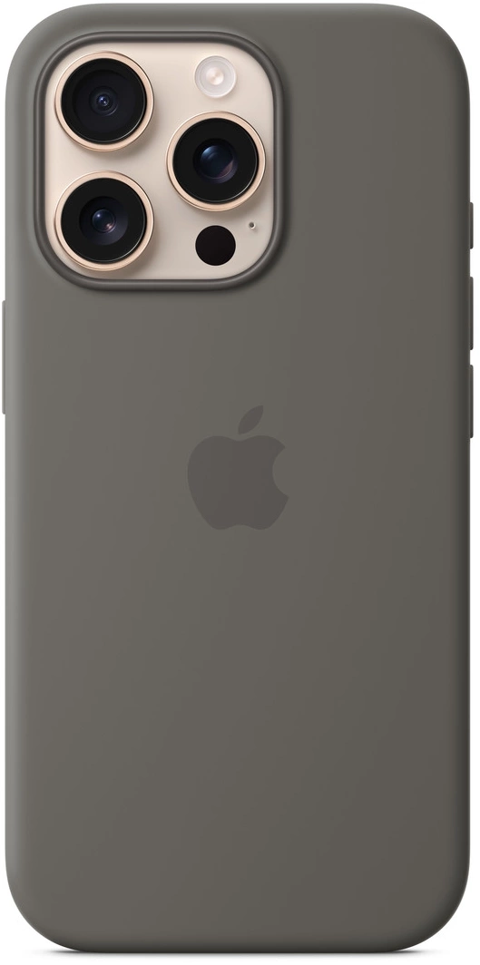 Чехол (клип-кейс) Apple для Apple iPhone 16 Pro Silicone Case with MagSafe серый Stone Gray (MYYL3ZM/ A) (MYYL3ZM/A)