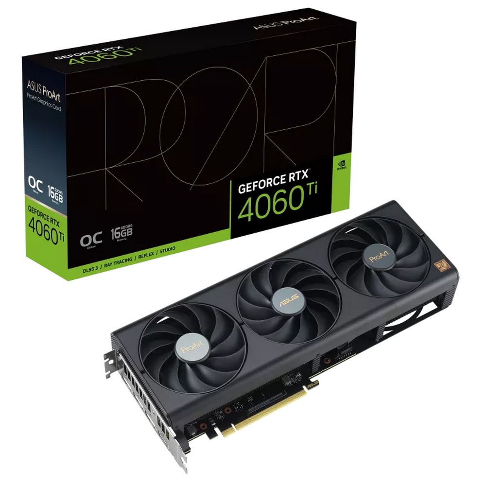 PROART-RTX4060TI-O16G /RTX4060TI 16G,HDMI,DP*3,16G,D6 (90YV0JH2-M0NA00)