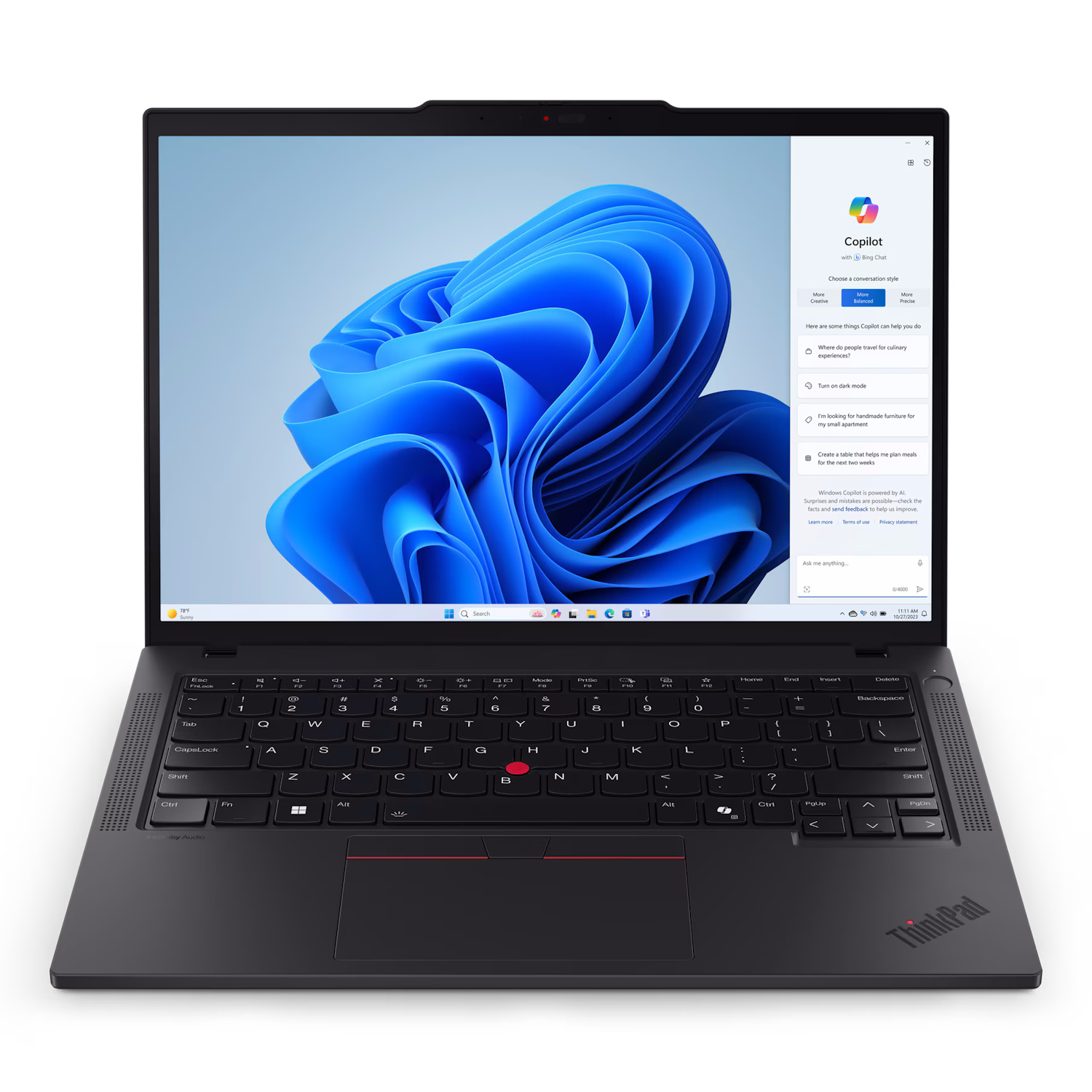 Ноутбук Lenovo ThinkPad T14, 14" (1920x1200) IPS, Ultra 7 155U, 32GB, 512GB SSD, Intel Arc, IR Camera, DOS (под рынок СНГ/ RU KB) (21MMS57F00)