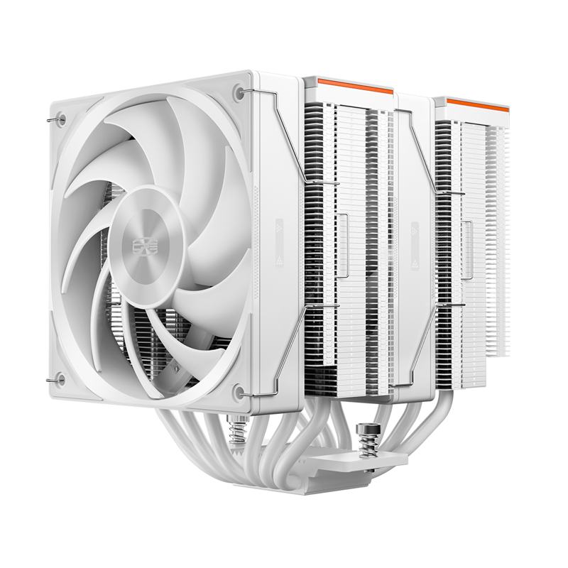 Кулер для процессора/ PCCooler RZ620 WH (260W, 4-pin PWM, 158mm, Al/ Cu, 6x6mm, 2x120mm, 86.73CFM, 32dBA, 1800RPM, S: 1851, 1700, 1200, 115X, AM5, AM4, white)