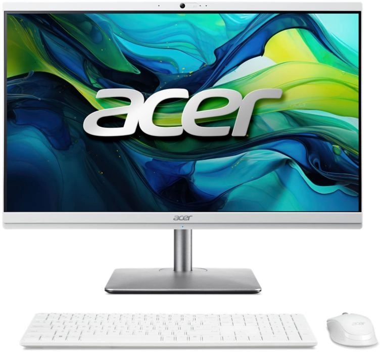 Моноблок Acer Aspire C24-195ES 23.8" Full HD Core Ultra 5 125U (3.6) 16Gb SSD512Gb UHDG CR Eshell GbitEth WiFi BT 180W клавиатура мышь Cam серебристый 2560x1440 (DQ.BM4CD.002)