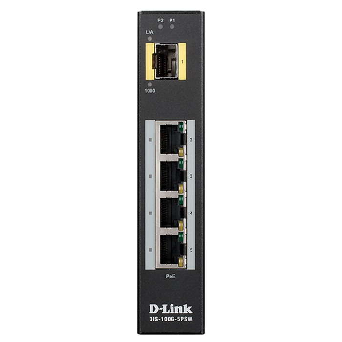 Картинка Коммутатор промышленный D-link DIS-100G-5PSW/A1A (DIS-100G-5PSW/A1A) 